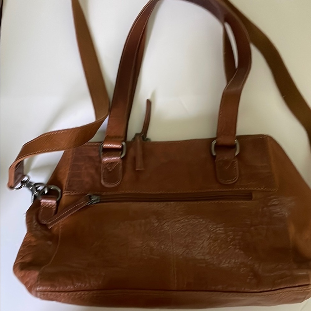 Spikes & Sparrow  Brown Leather Handbag